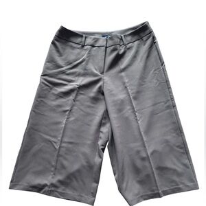 East 5th Gray Bermuda Dress Shorts Size 12 Stretch Career